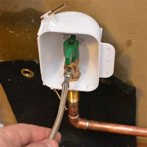 hooking up a refrigerator water line